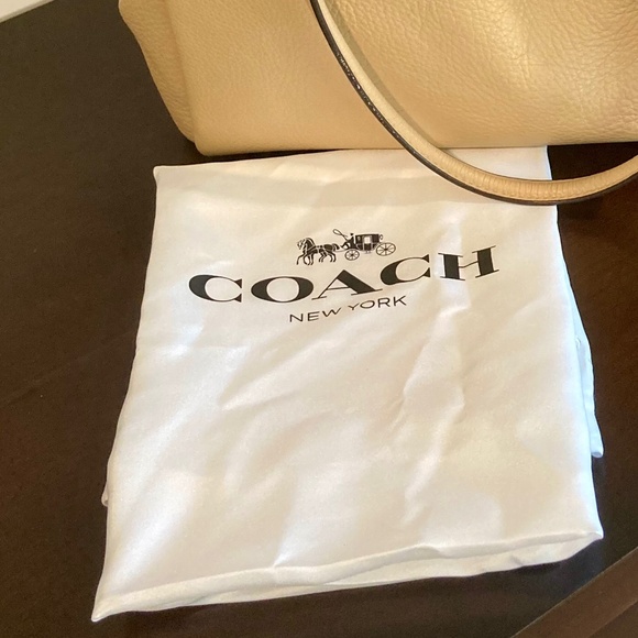 New Coach Madison Cafe Carryall Satchel ( Style 27859)  - Light Camel - Picture 12 of 13